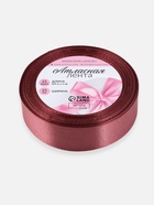 Лента атласная, 25 мм × 23 ± 1 м, цвет бурый №284 - Фото 7