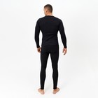 Термобельё мужское (джемпер, брюки) цвет чёрный, р-р 48 - Фото 5