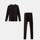 Термо комплект мужской (джемпер, брюки) цвет чёрный, р-р 58 - Фото 6