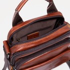 Сумка мужская, Fidelio Largo, 19×8×23 см, коричневая - Фото 5