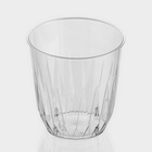 Стакан одноразовый для фуршета «Баккара», 200 мл, пластик, прозрачный - Фото 3