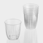 Стакан одноразовый для фуршета «Баккара», 200 мл, пластик, прозрачный - Фото 5
