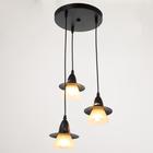 Светильник ЭкономСвет 36081/3 3×40 Вт Е27 черный 33×33×75 см - Фото 1