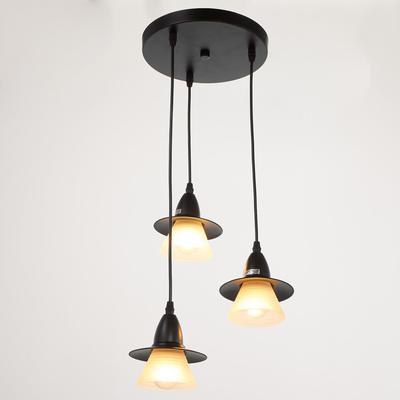 Светильник ЭкономСвет 36081/3 3×40 Вт Е27 черный 33×33×75 см