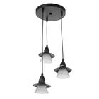 Светильник ЭкономСвет 36081/3 3×40 Вт Е27 черный 33×33×75 см - Фото 2