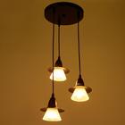 Светильник ЭкономСвет 36081/3 3×40 Вт Е27 черный 33×33×75 см - Фото 3