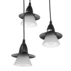 Светильник ЭкономСвет 36081/3 3×40 Вт Е27 черный 33×33×75 см - Фото 4