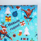 Бумага упаковочная глянцевая  "С Новым Годом!" Человек-паук,70 х100 см - Фото 3