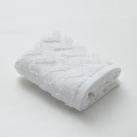 Полотенце махровое LoveLife Zig-Zag 50х90 см, цвет снежно-белый,100% хлопок, 360 гр/м2