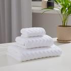 Полотенце махровое LoveLife Zig-Zag 50х90 см, цвет снежно-белый,100% хлопок, 360 гр/м2 5032623