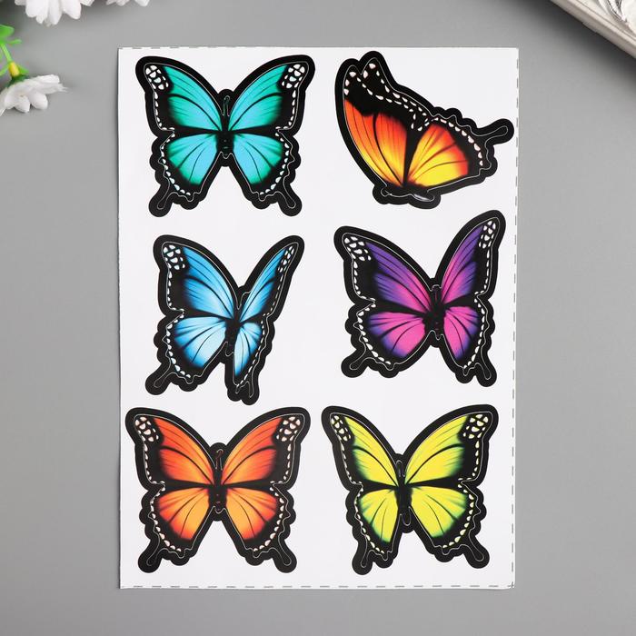 Наклейки Decoretto "Бабочки из тропиков" 17х23 см - Фото 1