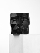 Кашпо полигональное из гипса «Голова», цвет чёрный, 11×12 см - Фото 5