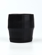 Кашпо полигональное из гипса «Голова», цвет чёрный, 11×12 см - Фото 4