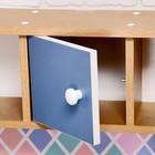 Игровая мебель «Детская кухня», цвет корпуса бело-бежевый, цвет фасада бело-голубой, фартук ромб - Фото 5