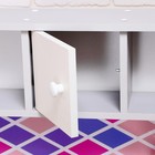 Игровая мебель «Детская кухня», цвет корпуса бело-серый, цвет фасада бело-малиновый, фартук ромб - Фото 5