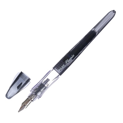 Перьевая ручка Pilot. PLUMIX NEON, узел 0.58 мм, чёрный корпус