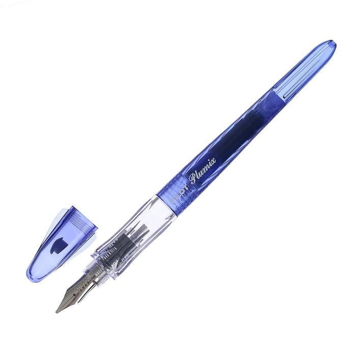 Ручка перьевая Pilot PLUMIX NEON, узел 0.58 мм, синий корпус - Фото 1