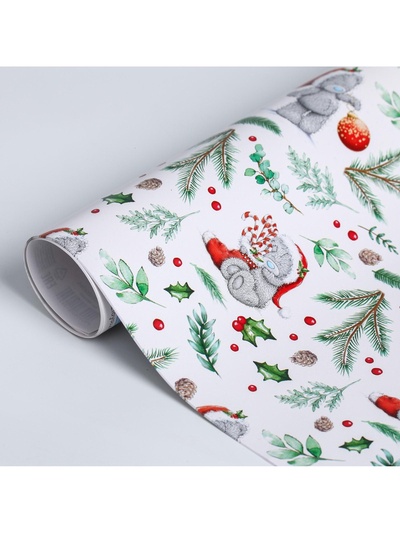 Бумага упаковочная глянцевая «С Новым Годом!», 50×70 см