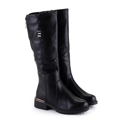 Сапоги женские, цвет чёрный, размер 37