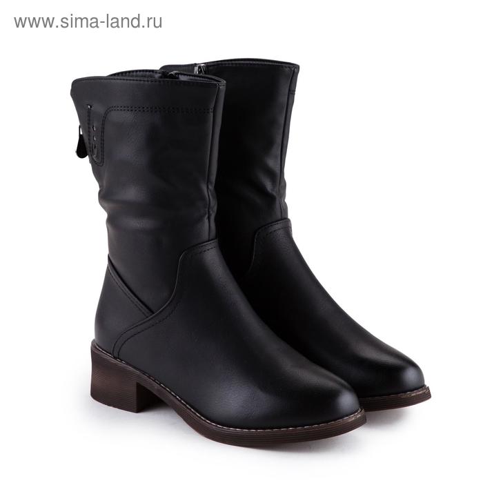 Сапоги женские, цвет чёрный, размер 36