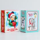 Коробка подарочная складная "С новым годом!", Disney, 14,8 х 20 х 8 см - Фото 1
