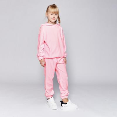 Комплект для девочки (худи, брюки) MINAKU: Casual Collection KIDS цвет св-розовый, рост 104
