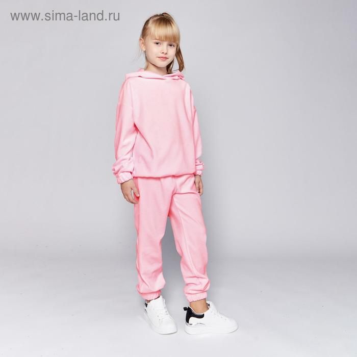 Комплект для девочки (худи, брюки) MINAKU: Casual Collection KIDS цвет св-розовый, рост 104 - Фото 1