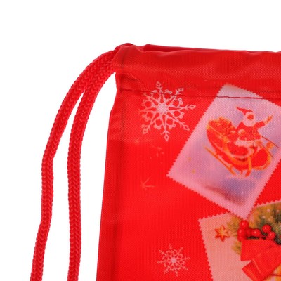 Мешок новогодний под сладости 290×340 мм, «С Новым годом», мягкий полиэстер плотностью 210D