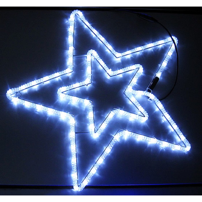 Светодиодное панно «Две звезды», 100 × 100 × 4 см, 40 Вт, 220 В