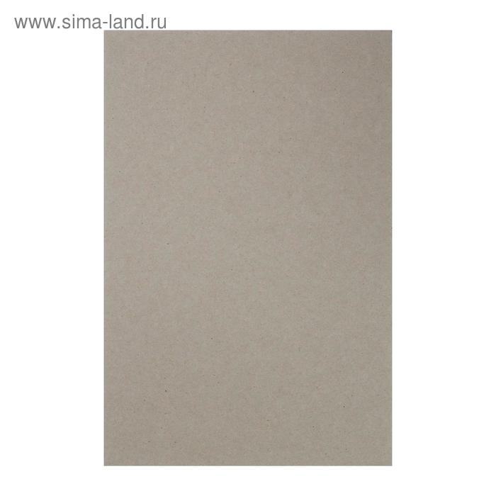 Картон переплётный (обложечный) 3.0 мм, 20 х 30 см, 1000 г/м², серый - Фото 1
