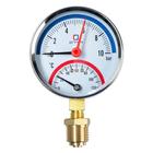 Термоманометр CTM, радиальный, Дк 80 мм, 1 МПа, наружная резьба 1/4", 120°С - Фото 2