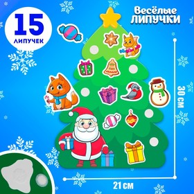 Новогодняя игра на липучках «Новый год! Ёлочка Деда Мороза»