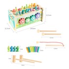 Логический центр 4 в 1 «Рыбалка, стучалка, металлофон, крутилка» 12.5×12.5×24.5 см - Фото 1