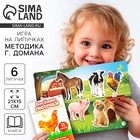Развивающая игра на липучках «Изучаем мир домашних животных», методика Домана, с обучающими карточками по методике Глена Домана - Фото 1