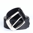 Ремень мужской, ширина 3.6 см, винт, пряжка металл, чёрный - Фото 3