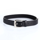 Ремень мужской, ширина 3.6 см, винт, пряжка металл, чёрный - Фото 4