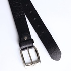 Ремень мужской, ширина 3.6 см, винт, пряжка металл, чёрный - Фото 6