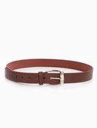 Ремень мужской, 120×3.6 см, гладкий, винт, пряжка металл, коричневый - Фото 5