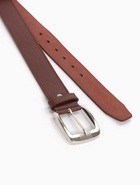 Ремень мужской, 120×3.6 см, гладкий, винт, пряжка металл, коричневый - Фото 6