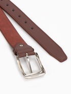Ремень мужской, 120×3.6 см, гладкий, винт, пряжка металл, коричневый - Фото 7