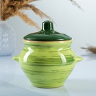 Горшки для запекания Борисовская керамика «Классика», 500 мл, набор 6 шт., керамика, зелёные - Фото 2