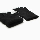 Перчатки женские, цвет чёрный, размер 18 - Фото 3