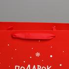 Пакет ламинированный вертикальный «Подарок от Деда Мороза», L 31 × 40 × 11,5 см - Фото 3