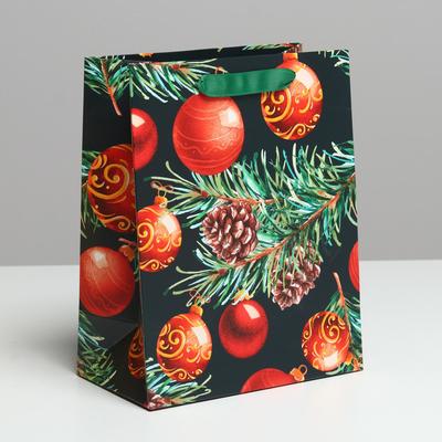 Пакет ламинированный «Новогодняя ночь», MS 18 х 23 х 10 см