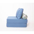 Кресло - кровать бескаркасное «Прайм» с накидкой - матрасиком, размер 75 x 100 x 90 см, цвет деним - Фото 2