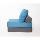 Кресло - кровать бескаркасное «Прайм» с накидкой - матрасиком, размер 75 x 100 x 90 см, цвет морской - Фото 2