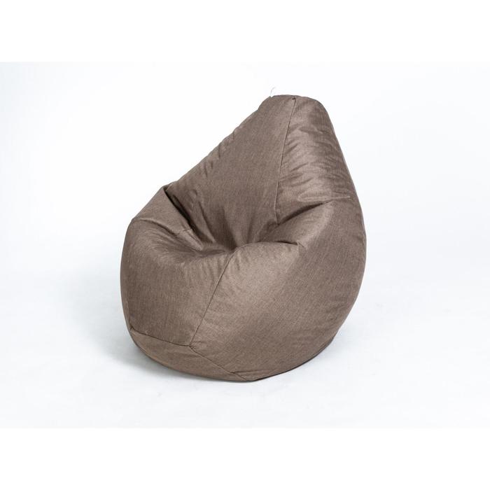 Кресло-мешок «Груша» среднее, диаметр 75 см, высота 120 см, цвет коричневый