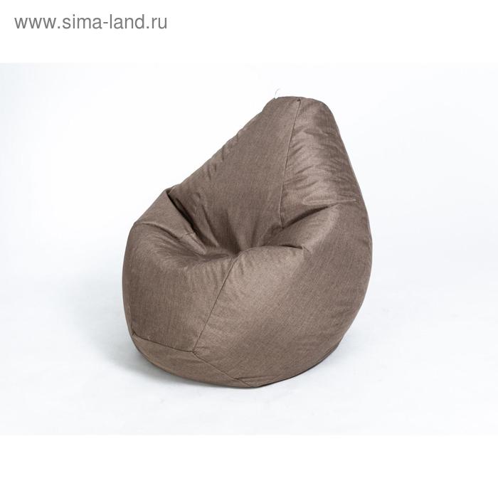 Кресло-мешок «Груша» среднее, диаметр 75 см, высота 120 см, цвет коричневый - Фото 1
