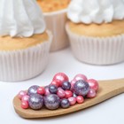 Посыпка кондитерская «Жемчуг» зерна риса в цветной глазури, красный, малин, сирен, 1.5 кг 5351965