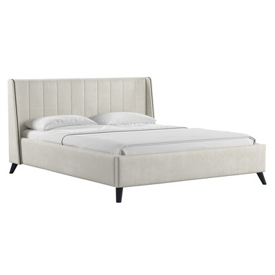 Кровать двуспальная «Мелисса», с ортопедическим основанием, с подъёмным механизмом, 1600×2000 мм, цвет светло - бежевый